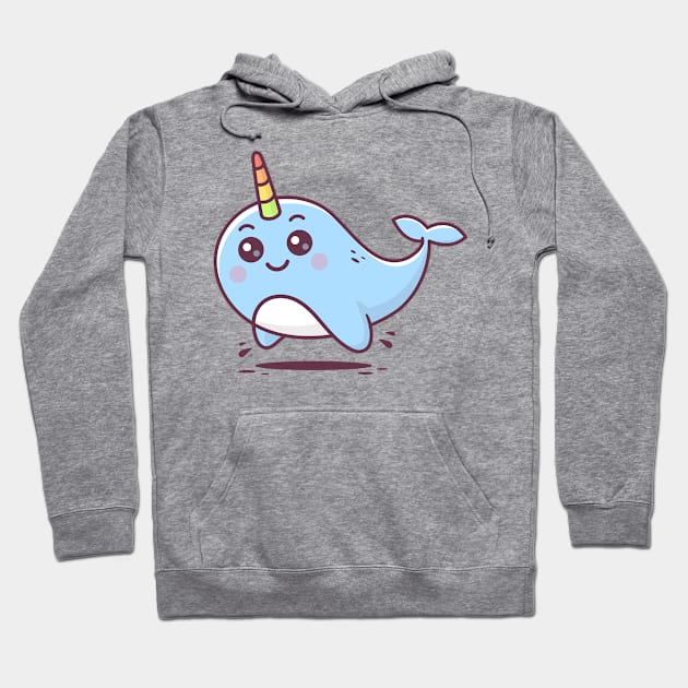 Narwhal Hoodie by zoljo